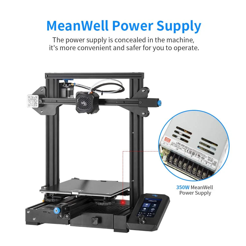 Ender 3 V2 Upgraded 3D Printer Printing Size 220X220X250Mm Aluminum Black