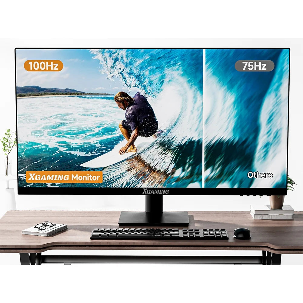 27-Inch Office Monitor, FHD 100Hz Computer Monitor(1920X1080P), IPS HDR PC Monitor with Low Blue Light Eye Care and Free Sync, 100X100Mm VESA Compatible, Monitor for Home Office, Black