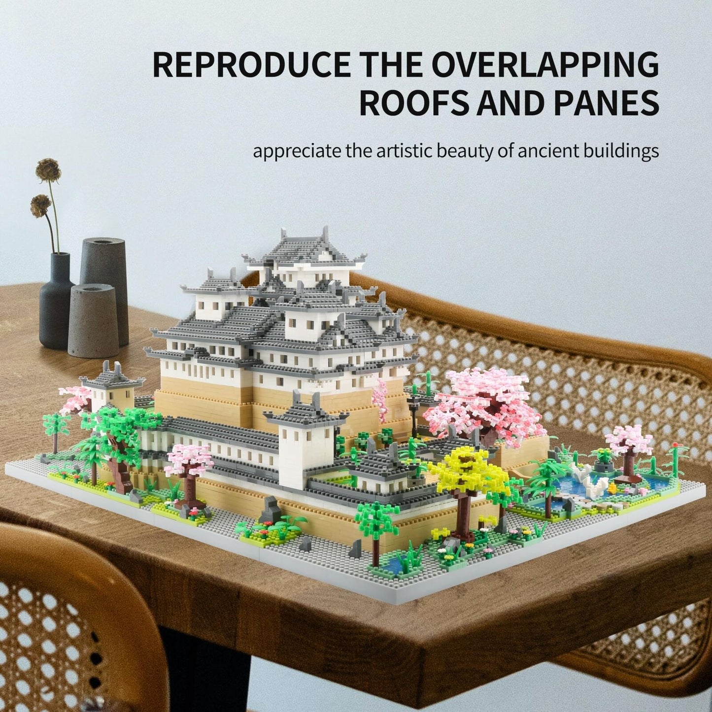 Japanese Micro Mini Building Blocks Sets for Adults Japan Himeji Castle with ...