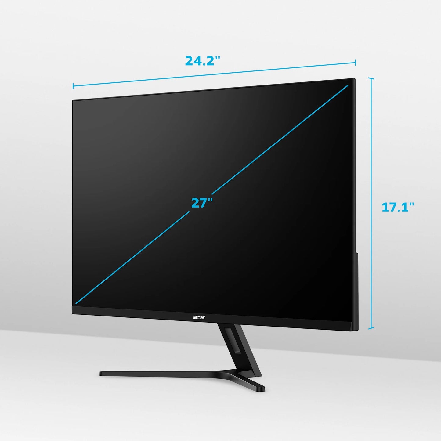 Element 27” 1080P IPS LCD 3-Side Frameless Computer Monitor - Black (EM2FPAB27B)
