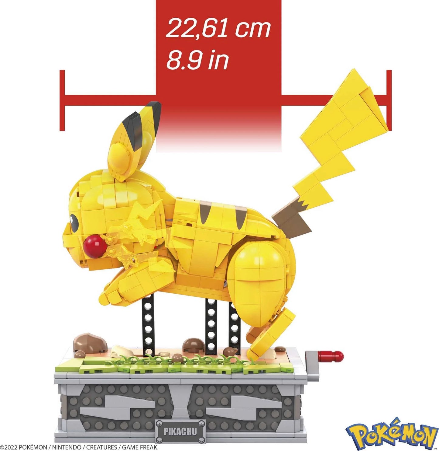 Pokemon Building Kit Motion Pikachu (1092 Pieces) for Collectors