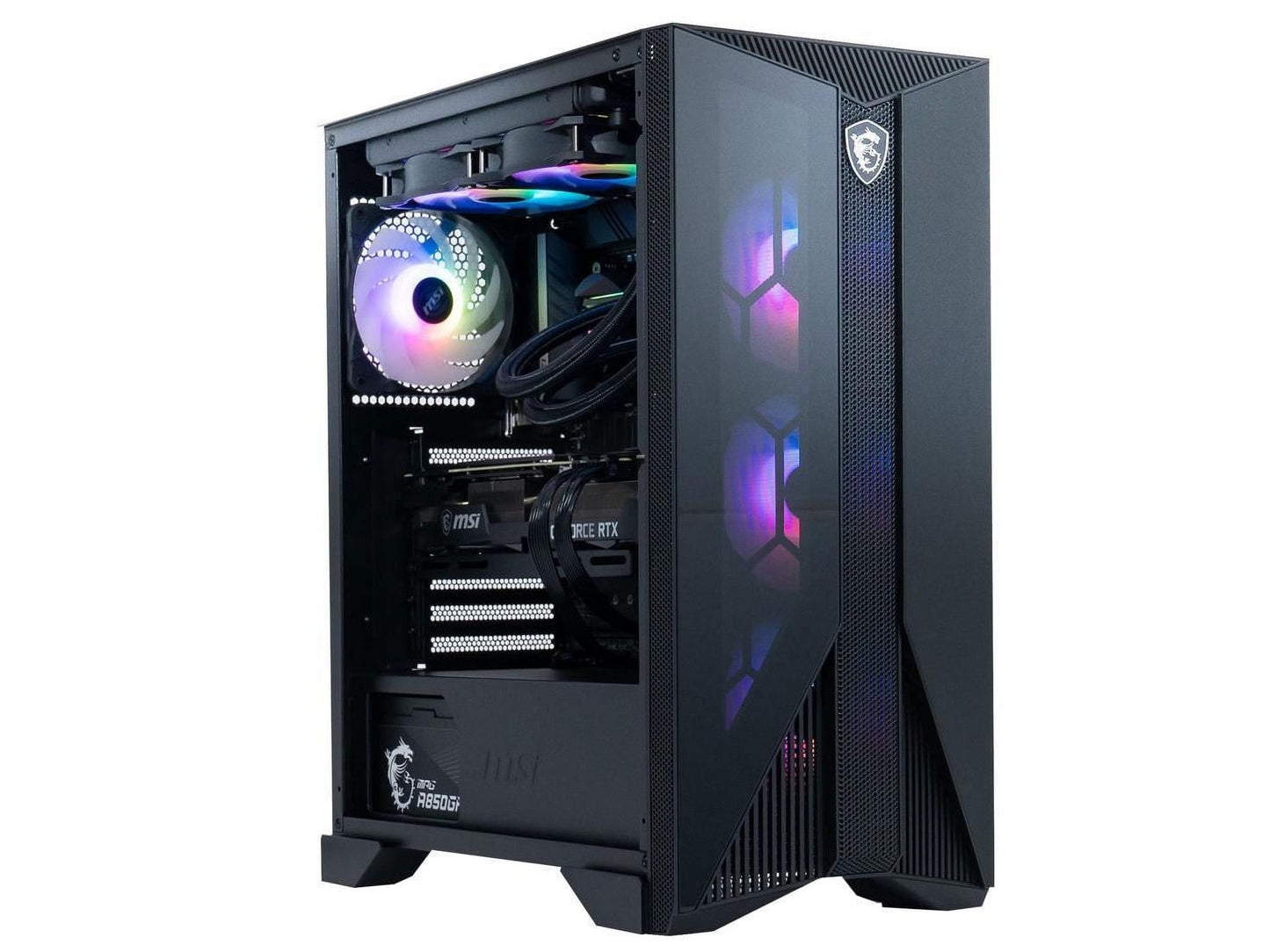 Gaming Desktop Aegis RS 14NUF7-673US Intel Core I7-14700Kf 32GB DDR5 2 TB Pcie SSD Geforce RTX 4070 Ti SUPER Windows 11 Home 64-Bit