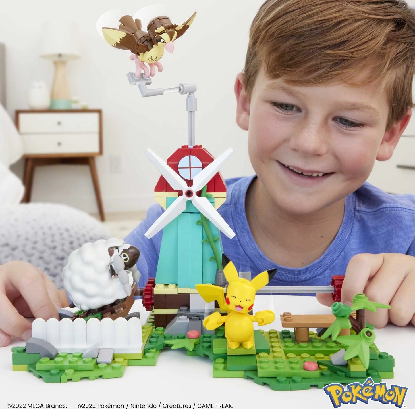 Pokemon Building Toy Kit Countryside Windmill (240 Pieces) for Kids