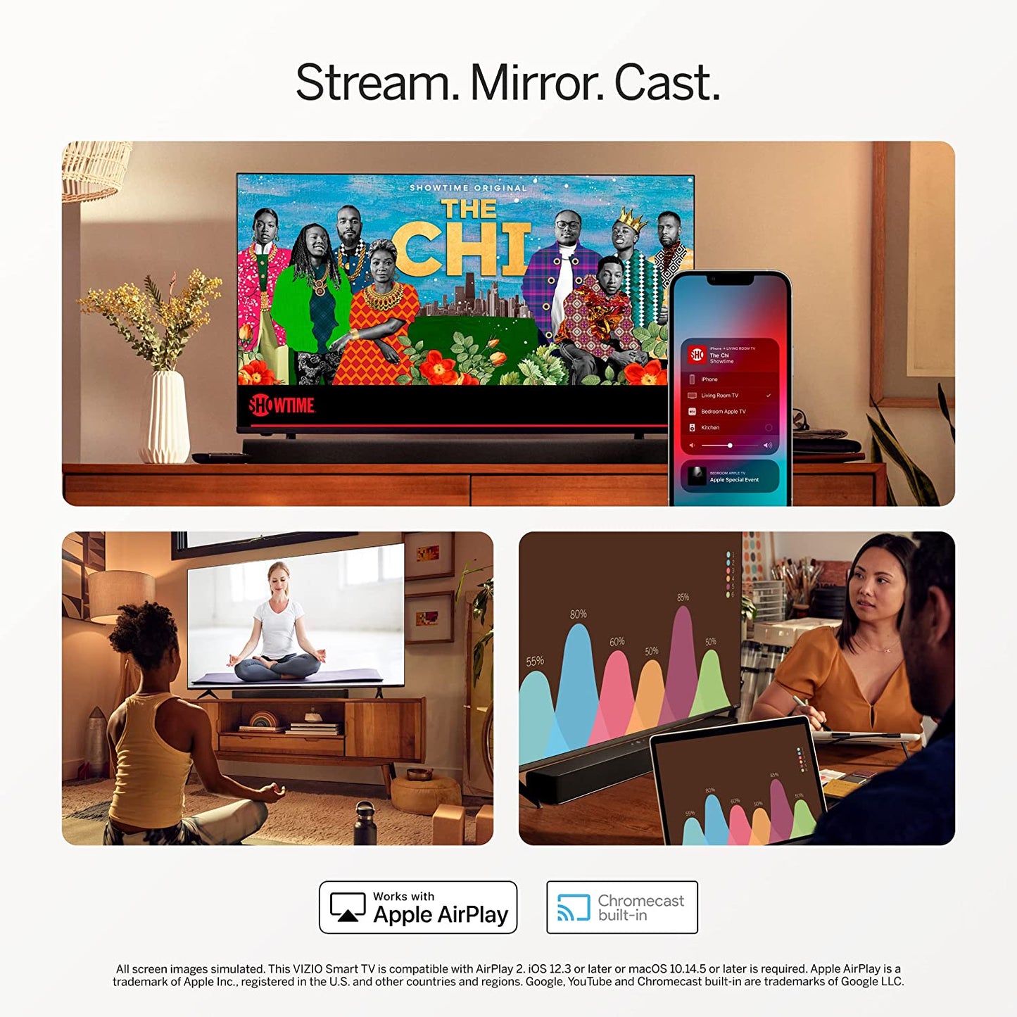 55-Inch M-Series 4K QLED HDR Smart TV W/Voice Remote, Dolby Vision, HDR10+, Alexa Compatibility, M55Q7-J01, 2022 Model
