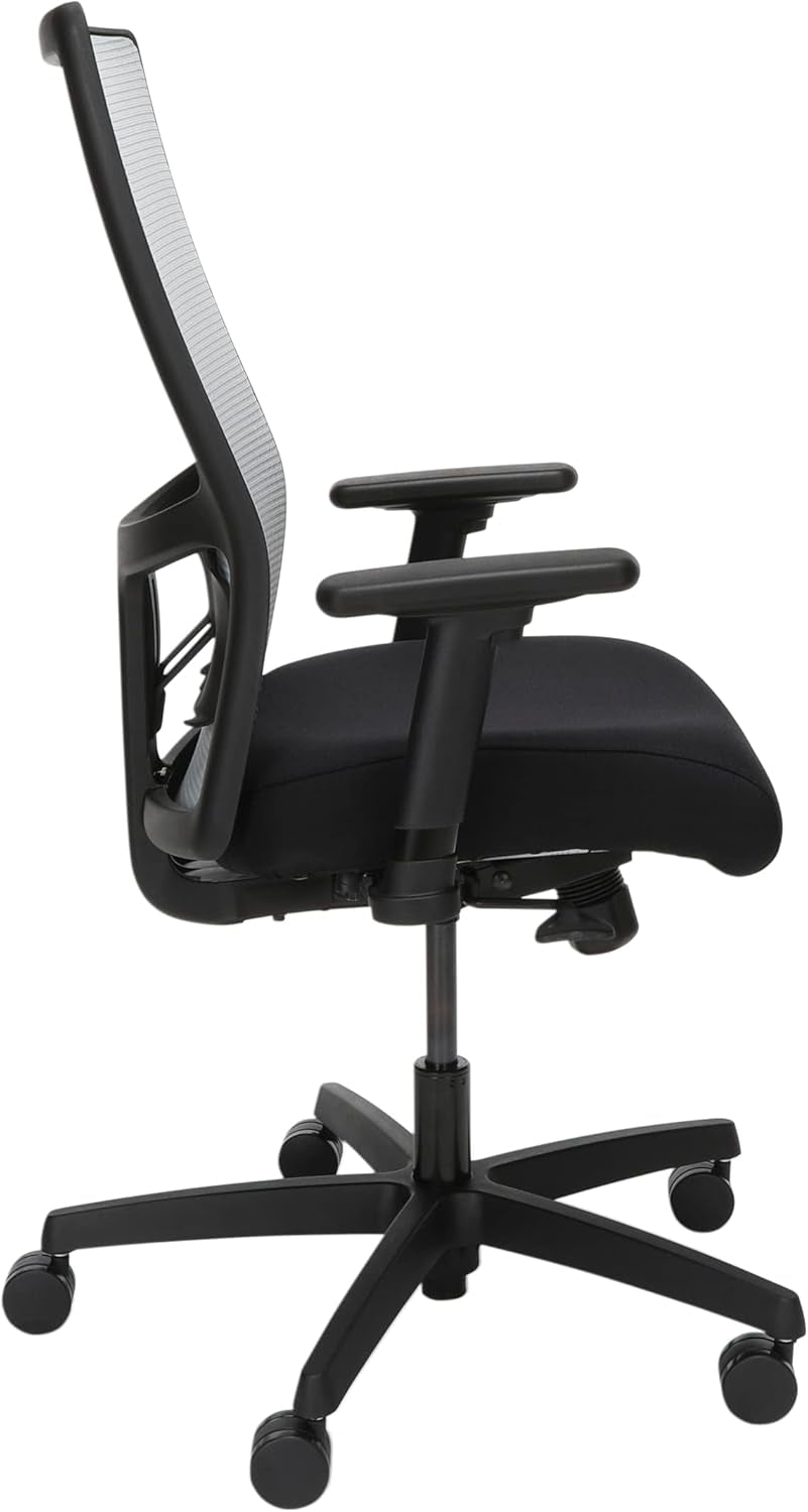 Office Chair Ignition 2.0 - Ergonomic Computer Desk Chair with Mesh Back, Seat-Slide, Syncro Tilt Recline, Adjustable Lumbar Support & Armrests, Comfortable Cushion, Swivel Rolling Wheels - Fog