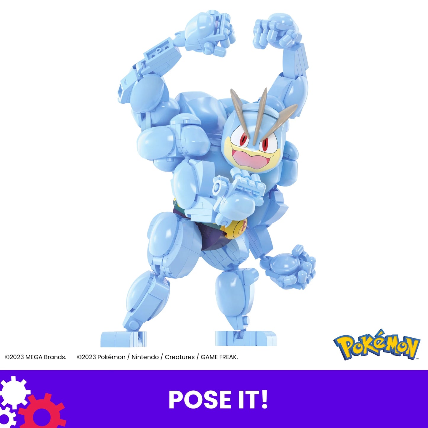 MEGA Pokemon Machamp Building Toy Kit (401 Pieces) with 1 Poseable Figure for Kids