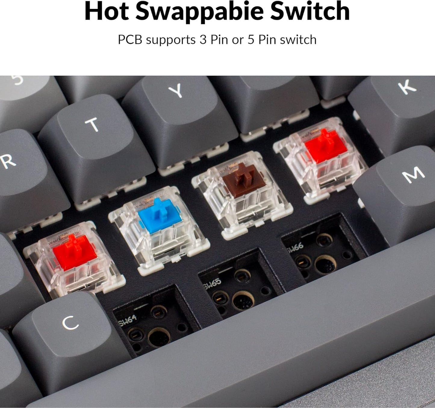 Q2 Wired Custom Mechanical Keyboard, QMK/VIA Programmable Macro, Full Aluminum, Hot-Swappable Gateron G Pro Brown Switch, 65% Layout Double Gasket Compatible with Mac and Windows - Grey