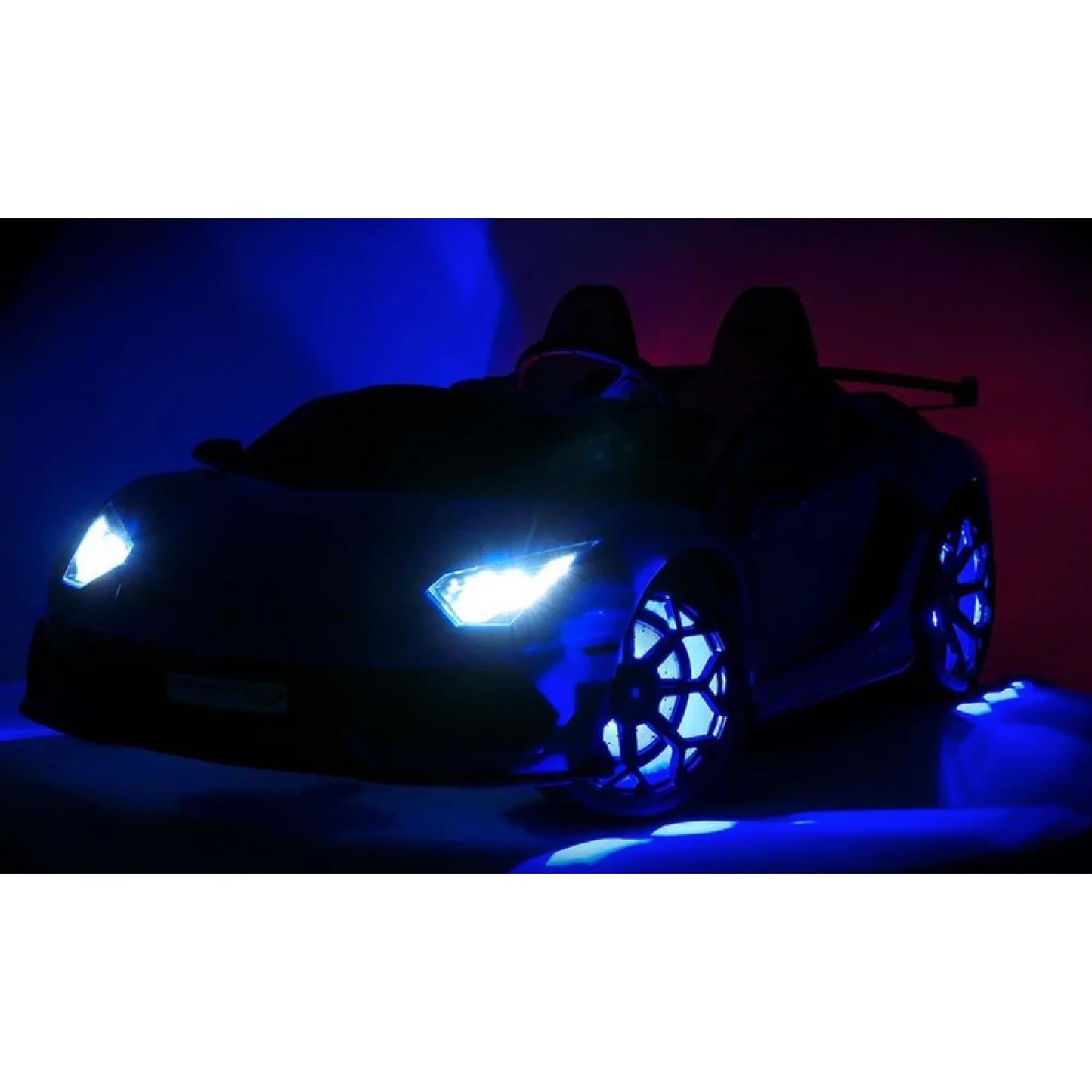 Luxury Ride on Toys Lamborghini Aventador W/ Swappable Battery 24V - Electric Car for Kids with 3 Speeds, Leather Seat, Remote, MP3 Music by Bluetooth, FM Radio, Rubber Tires (Green)