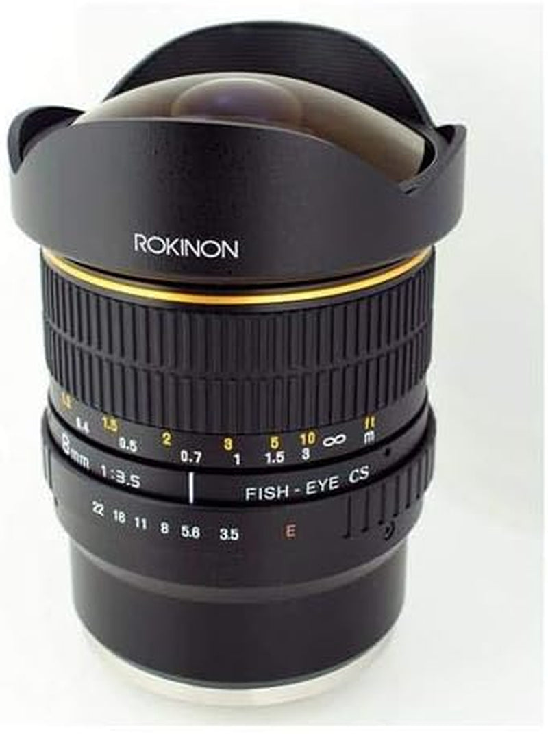 FE8M-NEX 8Mm F/3.5 Fisheye Lens for Sony E-Mount Cameras (NEX and VG10), Black