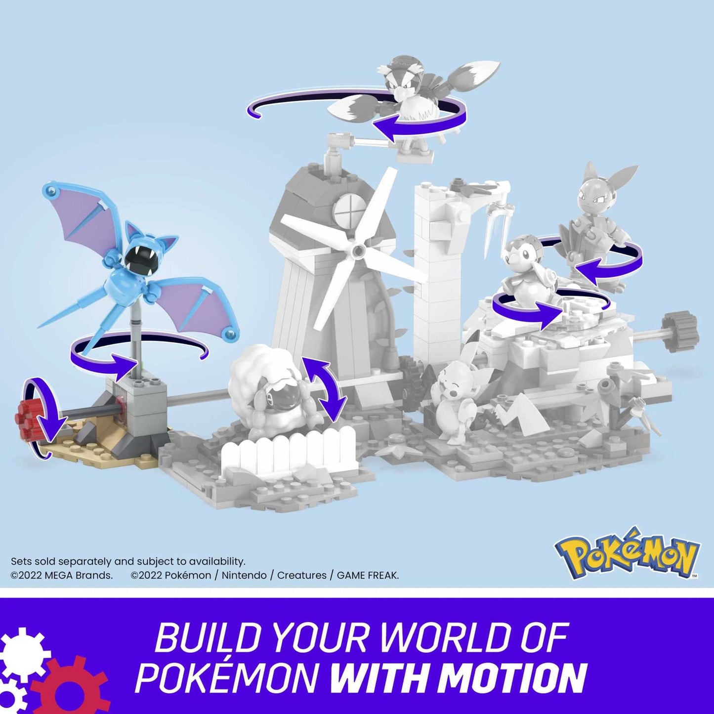 Pokemon Building Toy Kit Zubat'S Midnight Flight (61 Pieces) for Kids