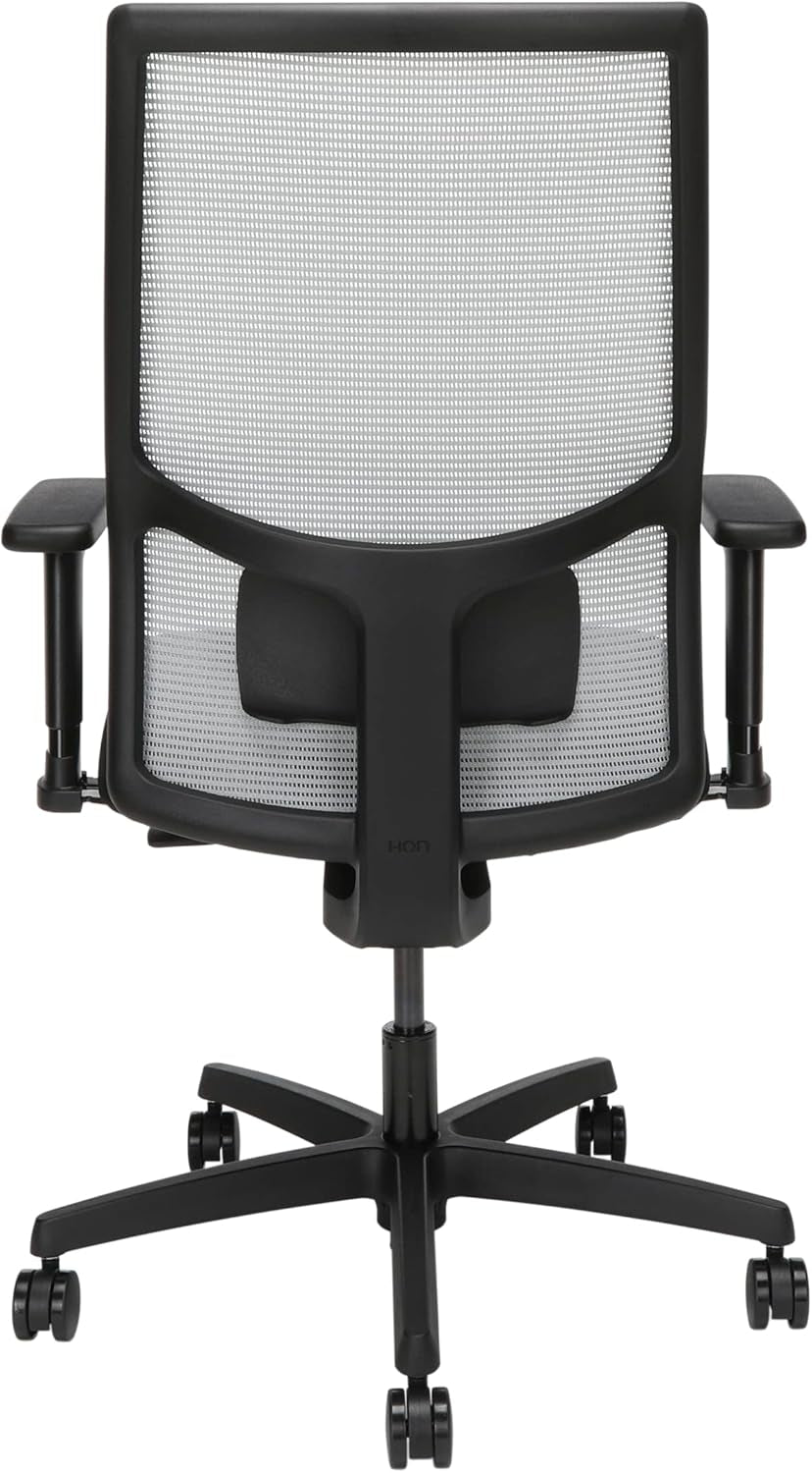 Office Chair Ignition 2.0 - Ergonomic Computer Desk Chair with Mesh Back, Seat-Slide, Syncro Tilt Recline, Adjustable Lumbar Support & Armrests, Comfortable Cushion, Swivel Rolling Wheels - Fog