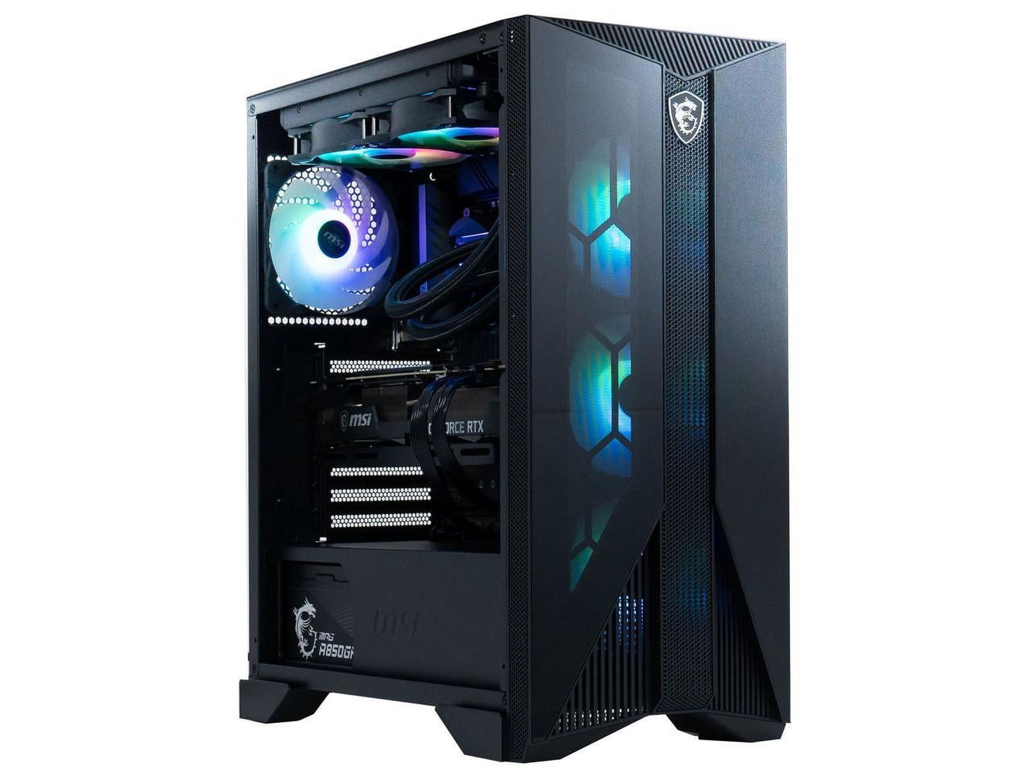 Gaming Desktop Aegis RS 14NUF7-673US Intel Core I7-14700Kf 32GB DDR5 2 TB Pcie SSD Geforce RTX 4070 Ti SUPER Windows 11 Home 64-Bit