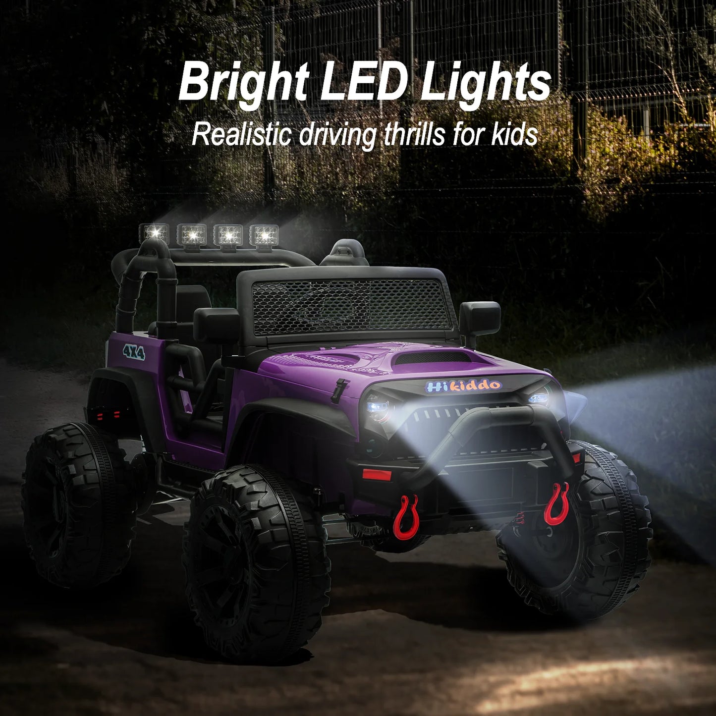24V Kids Ride on Truck with Remote, 2-Seater Electric Ride on Car