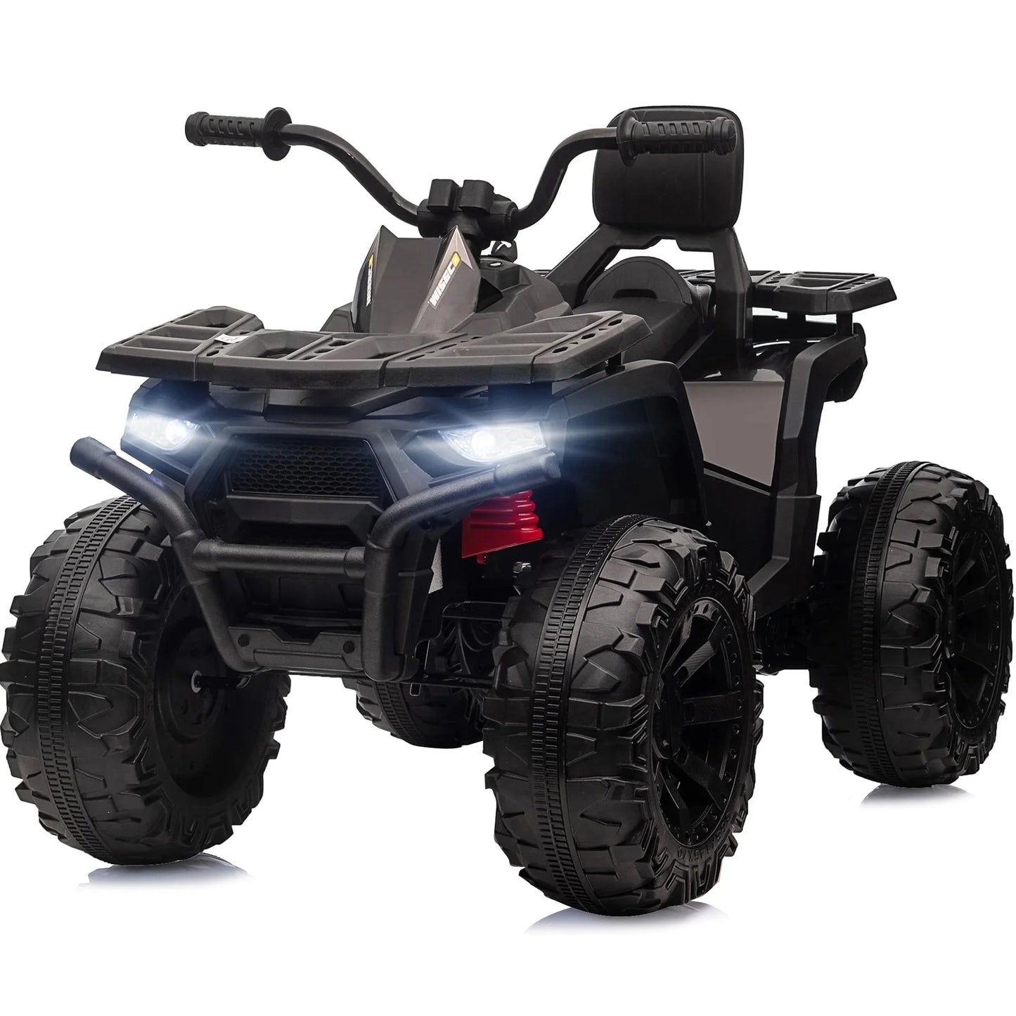 24V Ride on Toys, Kids ATV 4-Wheeler for Big Kids with 2 Seater, 400W Motor, Bluetooth - Black