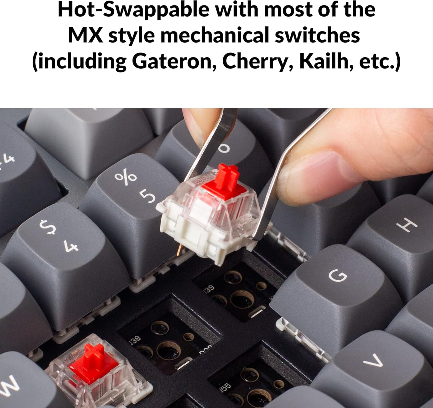Q3 QMK/VIA Wired Custom Mechanical Keyboard, Full Aluminum Tenkeyless Layout 87 Keys, Programmable Macro with Hot-Swappable Gateron G Pro Red Switch, Compatible with Mac Windows Linux (Grey)
