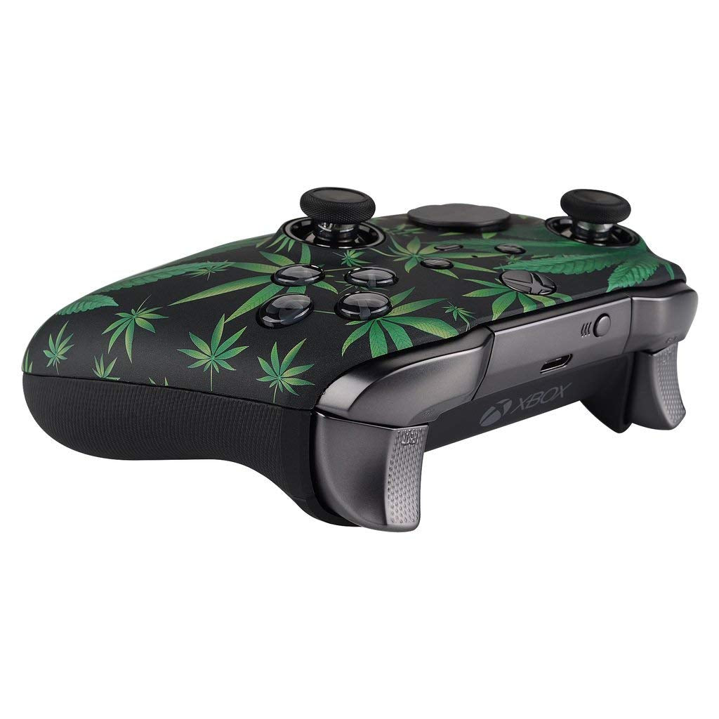 MODDEDZONE Custom MODDED Controller Wireless Compatible with Xbox ONE Elite Series 2 and PC - with Smart Mods - Best for FPS Games - Handcrafted by Experts in USA with Unique Design - 420 Black