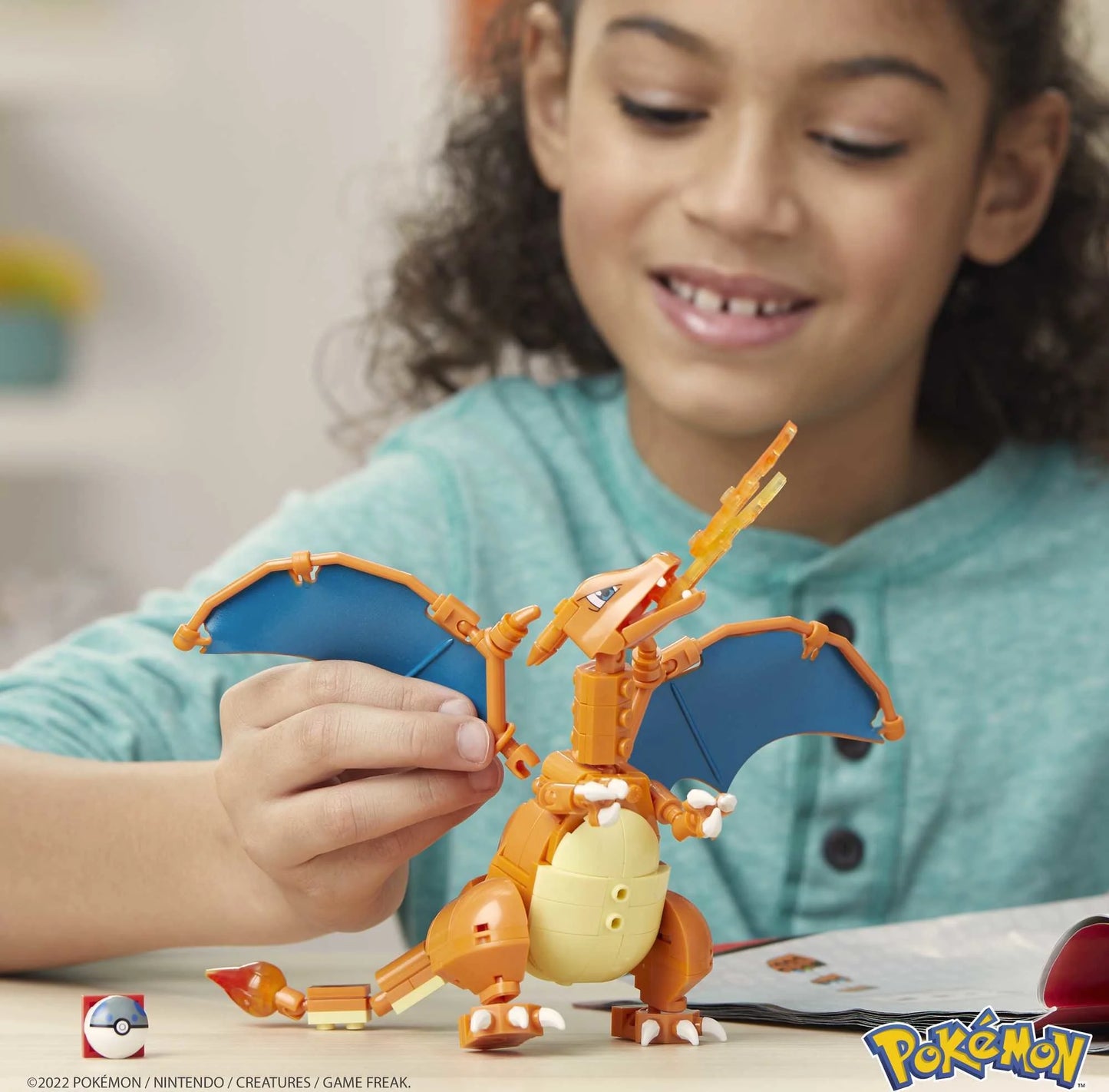 Pokemon Charizard Building Set (222 Pieces) with 1 Action Figure for Boys and Girls