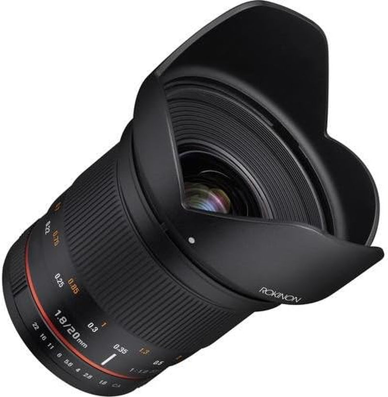 20Mm F/1.8 as ED UMC Wide Angle Lens for Sony E-Mount Black