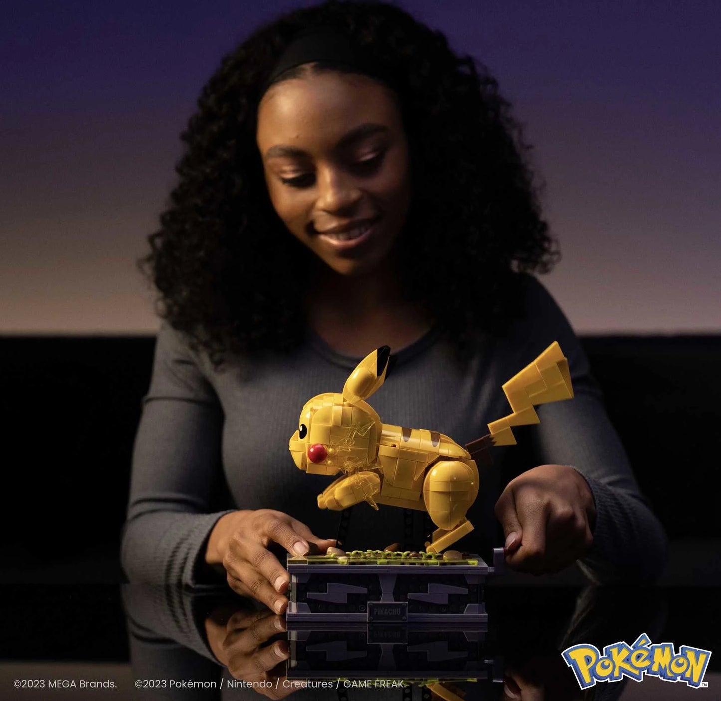 Pokemon Building Kit Motion Pikachu (1092 Pieces) for Collectors