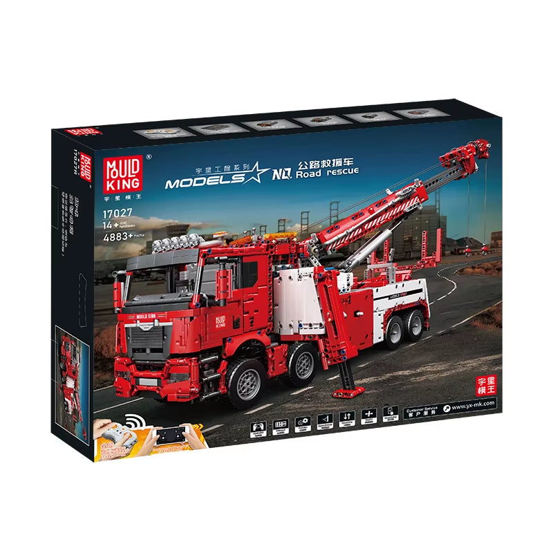 Technical Truck Toys APP&RC Motorized Fire Rescue Vehicle Car Model Building Blocks Bricks Kids Christmas Gifts