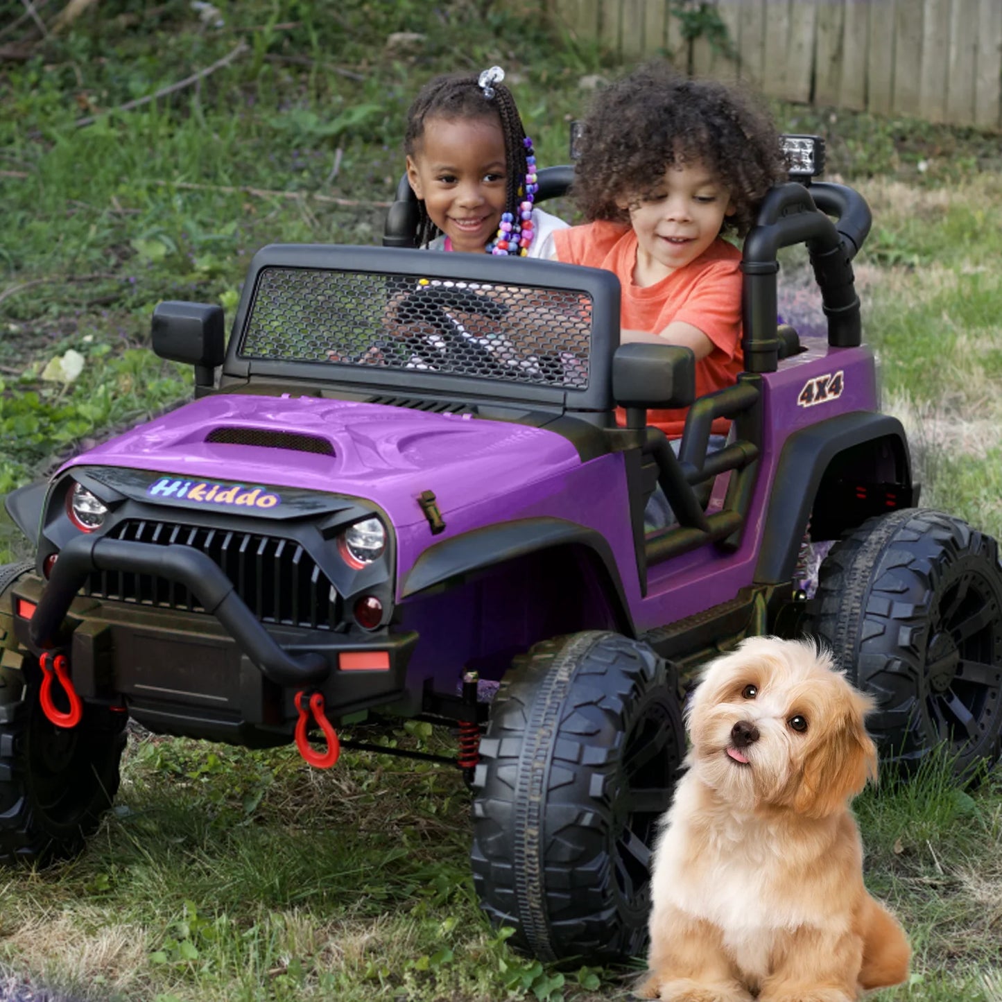 24V Kids Ride on Truck with Remote, 2-Seater Electric Ride on Car