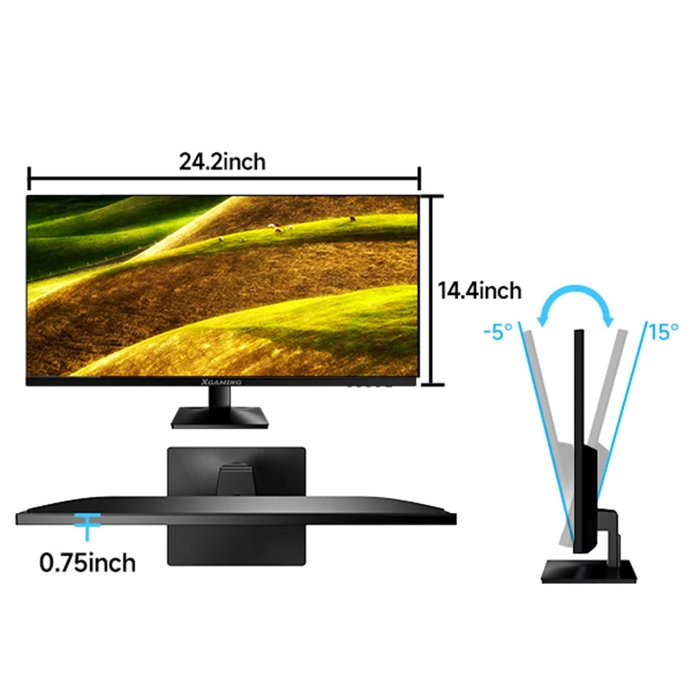 27-Inch Office Monitor, FHD 100Hz Computer Monitor(1920X1080P), IPS HDR PC Monitor with Low Blue Light Eye Care and Free Sync, 100X100Mm VESA Compatible, Monitor for Home Office, Black