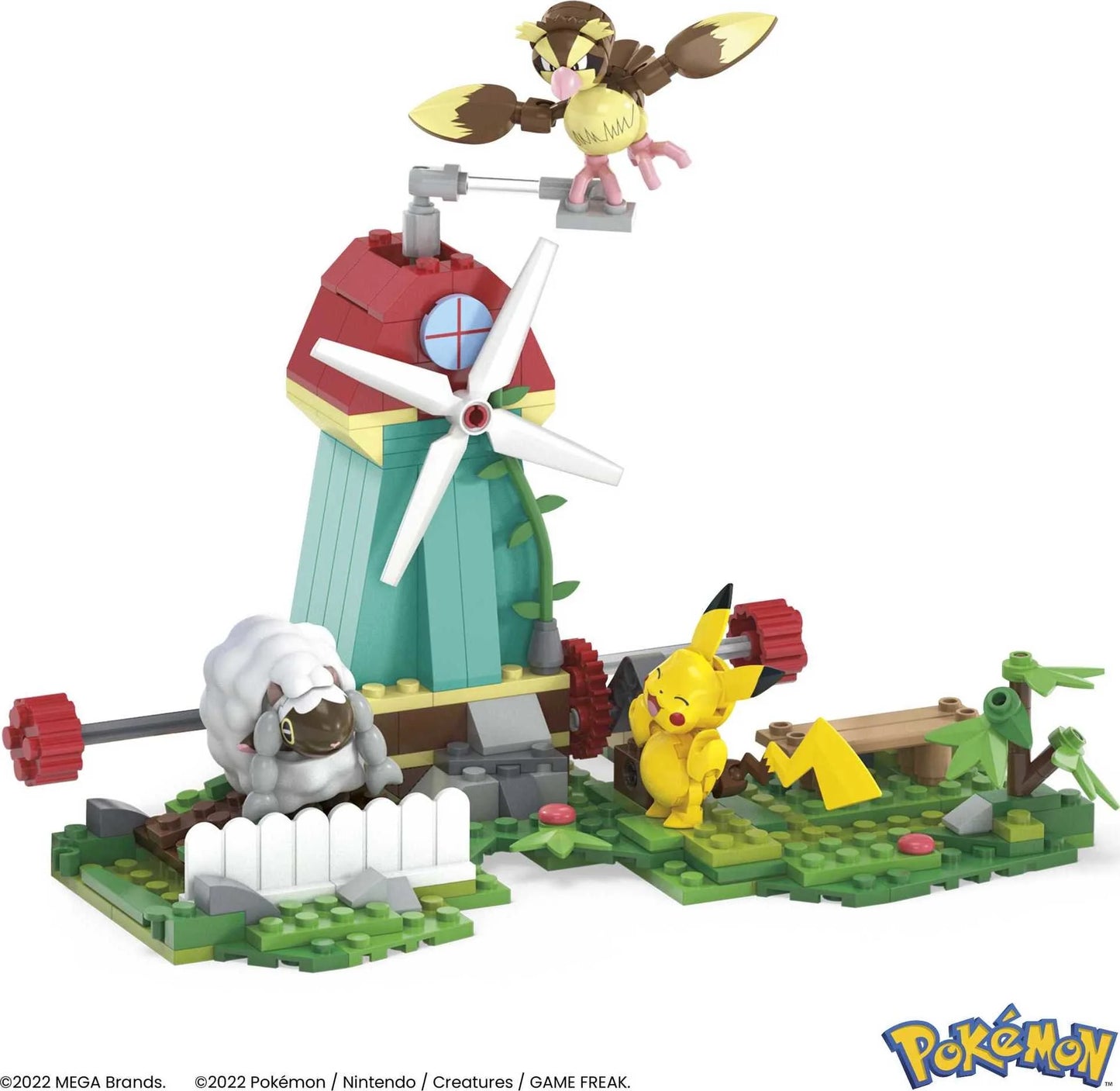 Pokemon Building Toy Kit Countryside Windmill (240 Pieces) for Kids