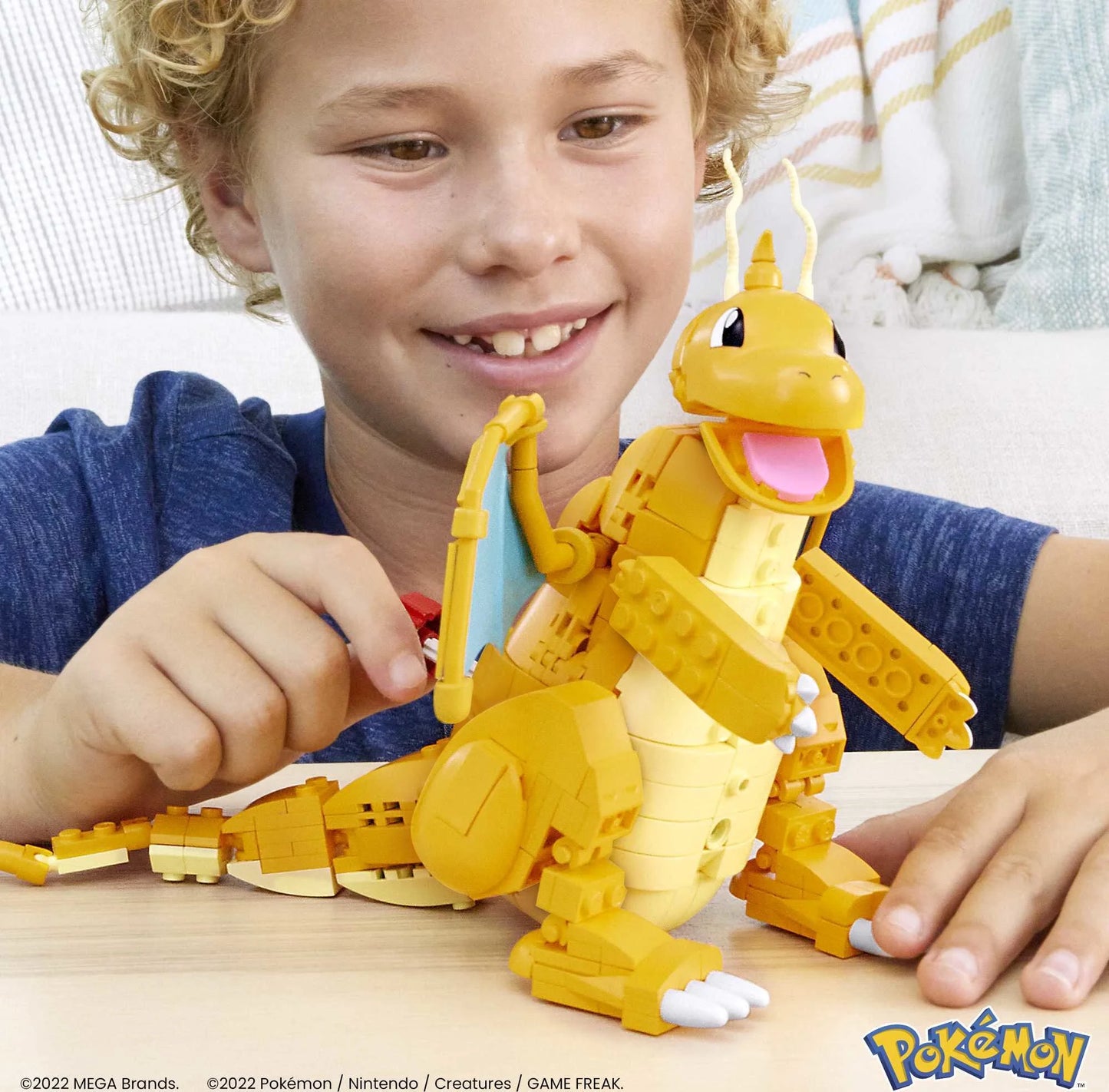 Pokemon Building Toy Kit Dragonite (388 Pieces) with Motion for Kids