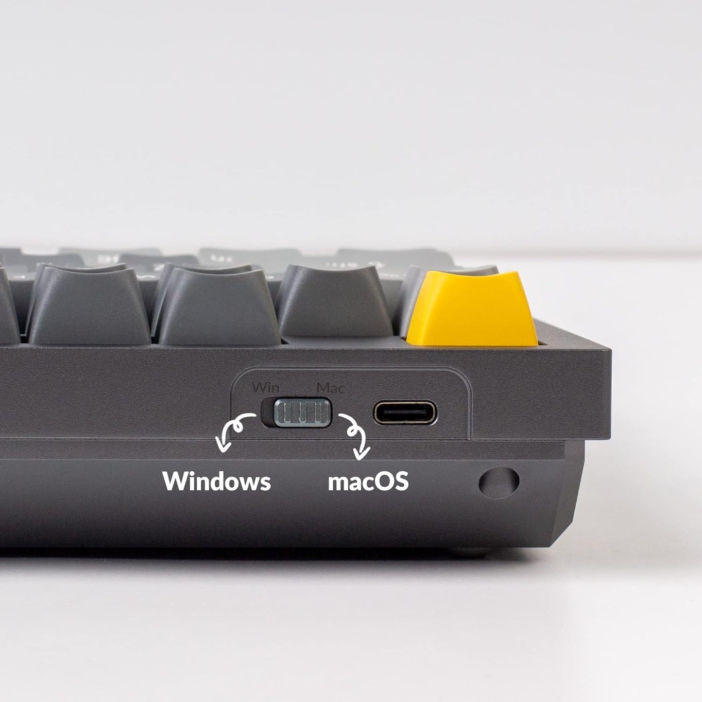 Q3 QMK/VIA Wired Custom Mechanical Keyboard, Full Aluminum Tenkeyless Layout 87 Keys, Programmable Macro with Hot-Swappable Gateron G Pro Red Switch, Compatible with Mac Windows Linux (Grey)