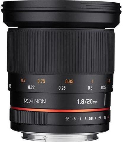 20Mm F/1.8 as ED UMC Wide Angle Lens for Sony E-Mount Black