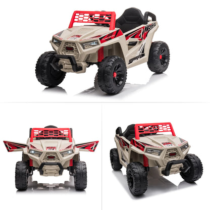 12V Kids Electric Off-Road UTV Truck Car Ride on Toys Age 3-5 Child W/ LED Headlights Music