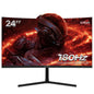 24" 165Hz/180Hz Curved Gaming Monitor,Fhd 1080P Computer Monitor,Freesync,99% Srgb,Low Motion Blur-Black