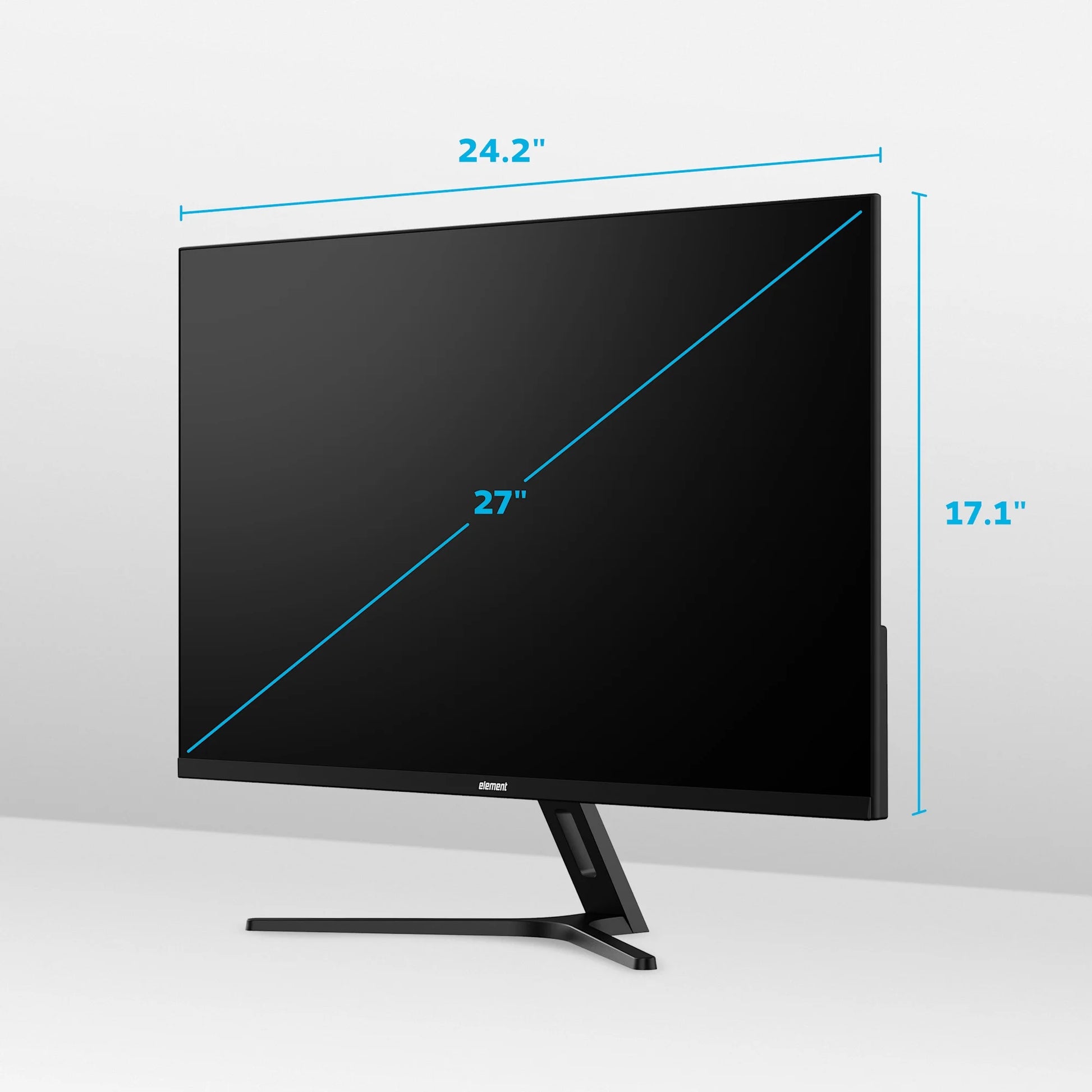 Element 27” 1080P IPS LCD 3-Side Frameless Computer Monitor - Black (EM2FPAB27B)