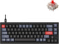 Q2 Wired Custom Mechanical Keyboard, QMK/VIA Programmable Macro, Full Aluminum, Hot-Swappable Gateron G Pro Red Switch, 65% Layout Double Gasket Compatible with Mac and Windows - Black