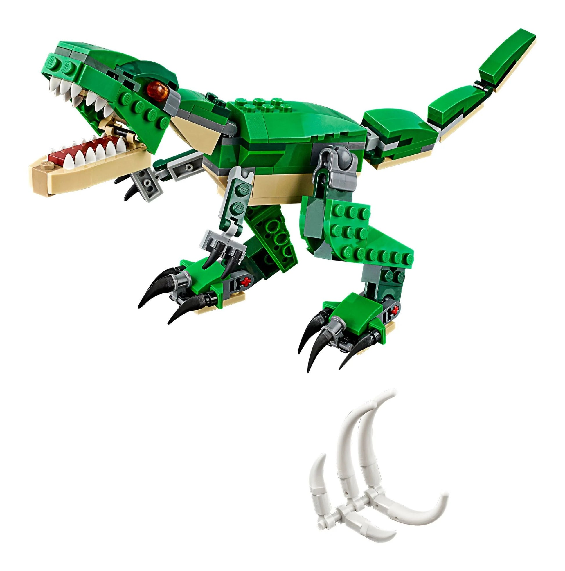 Creator Mighty Dinosaurs 31058 Build It Yourself Dinosaur Set, Create a Pterodactyl, Triceratops and T Rex Toy (174 Pieces)