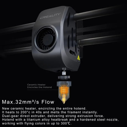 Creality K1 Max 3D Printer 600Mm/S High-Speed 3D Printers with Auto Leveling Dual Cooling Smart AI Function K1 Max -Speed 3D