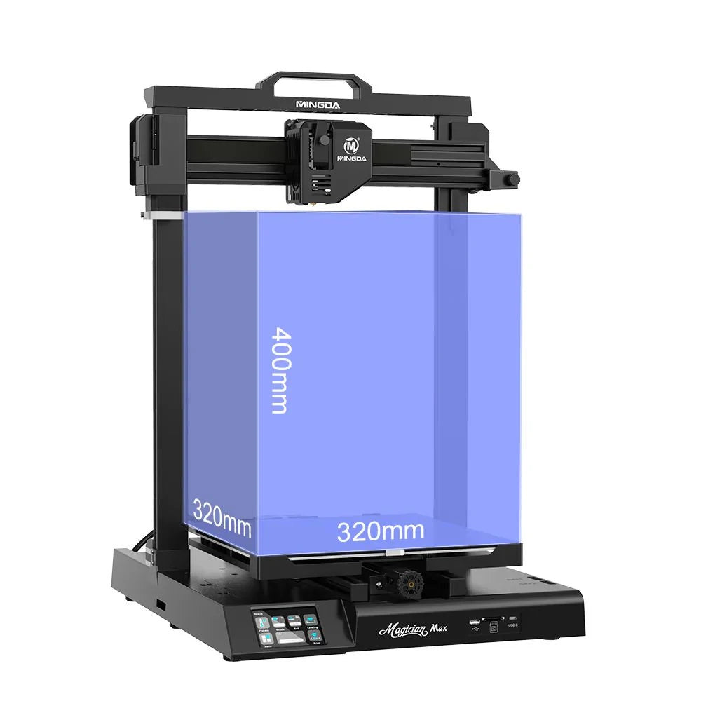 MINDGA Magician Max 3D Printer 320*320*400Mm Printing Size with Auto-Leveling/Dual Gears Direct Extruder