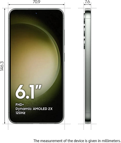 Galaxy S23 5G SM-S911B/DS 256GB 8GB RAM DUAL SIM (Global Model) Factory Unlocked GSM (Green)
