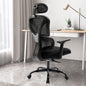 Ergonomic Office Chair,  Home Desk Chair, Comfy Breathable Mesh Task Chair, High Back Thick Cushion Computer Chair with Headrest and 3D Armrests, Adjustable Height Home Gaming Chair