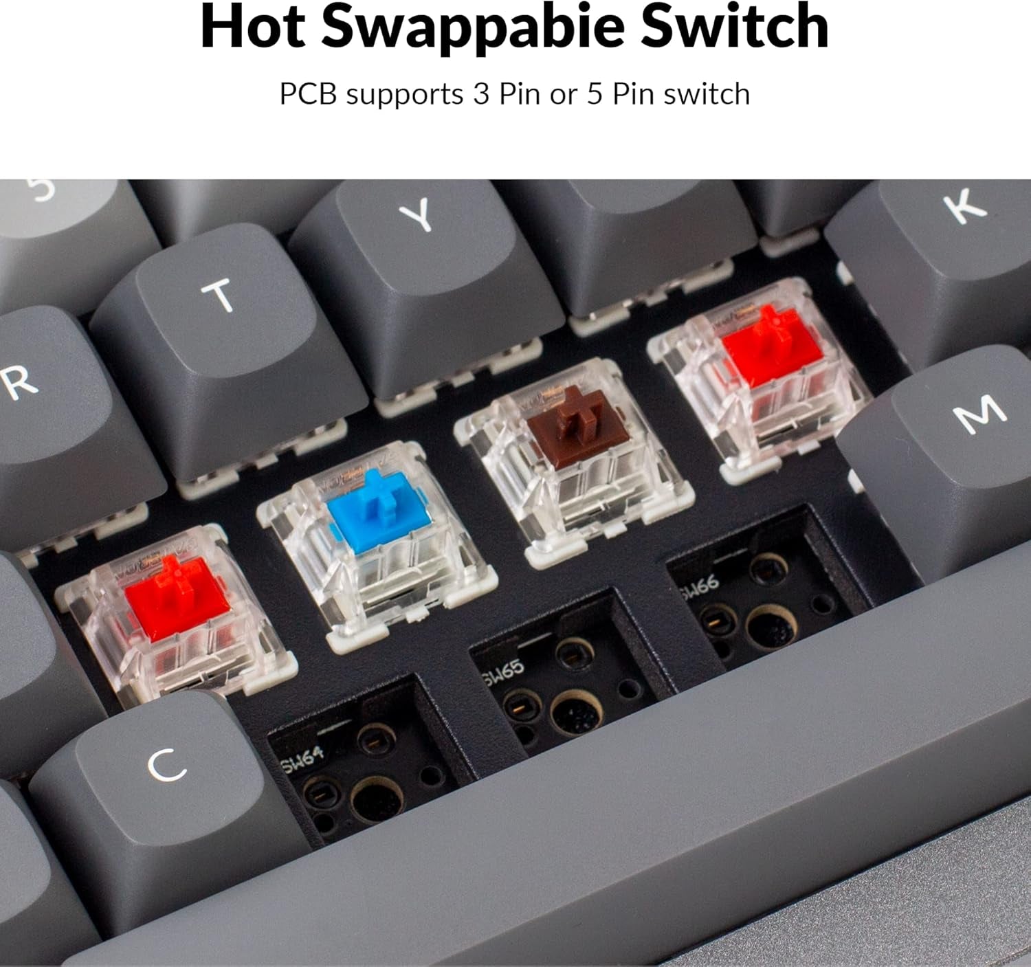 Q2 Wired Custom Mechanical Keyboard, QMK/VIA Programmable Macro, Full Aluminum, Hot-Swappable Gateron G Pro Brown Switch, 65% Layout Double Gasket Compatible with Mac and Windows - Grey