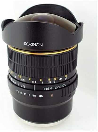 FE8M-NEX 8Mm F/3.5 Fisheye Lens for Sony E-Mount Cameras (NEX and VG10), Black