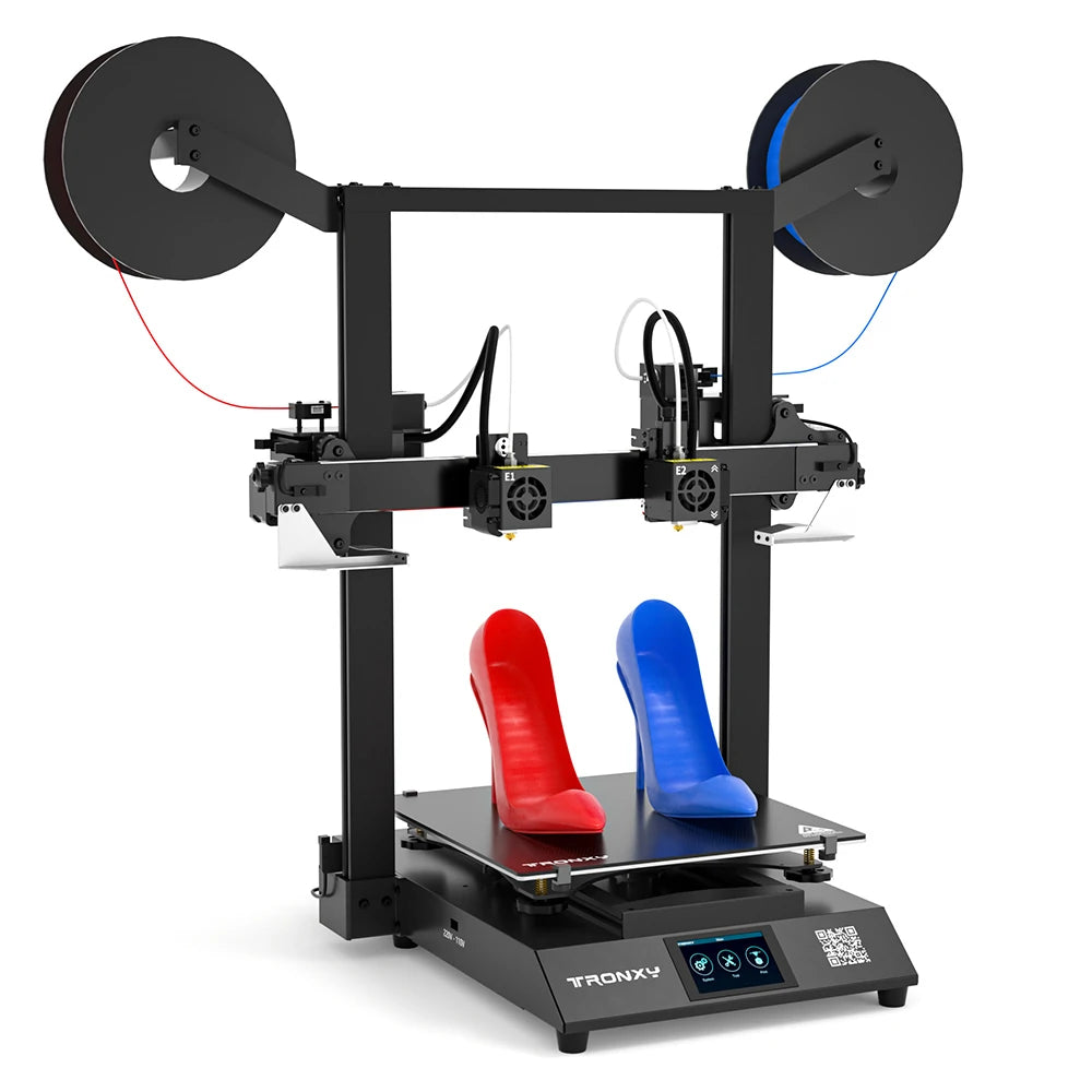 [US/EU Direct]® GEMINI S Dual Extruder IDEX 3D Printer Multicolor 2 Color 2 Head Independent Large FDM 3D Printing Machine