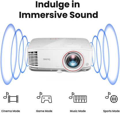 TH671ST 1080P Short Throw Gaming Projector | Gaming Mode for Intense Low Input Lag Action | 3000 Lumens for Lights on Entertainment | 3 Year Industry Leading Warranty