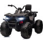 24V Ride on Toys, Kids ATV 4-Wheeler for Big Kids with 2 Seater, 400W Motor, Bluetooth - Black
