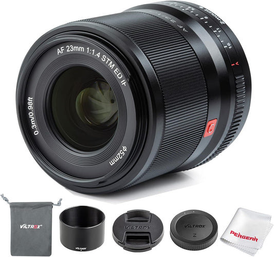 23Mm F1.4 Auto Focus Wide-Angle Lens Compatible with Nikon Z-Mount APS-C Mirrorless Camera Z Fc Z50 Z5 Z6 Z6 II Z7 Z7 II (Black)