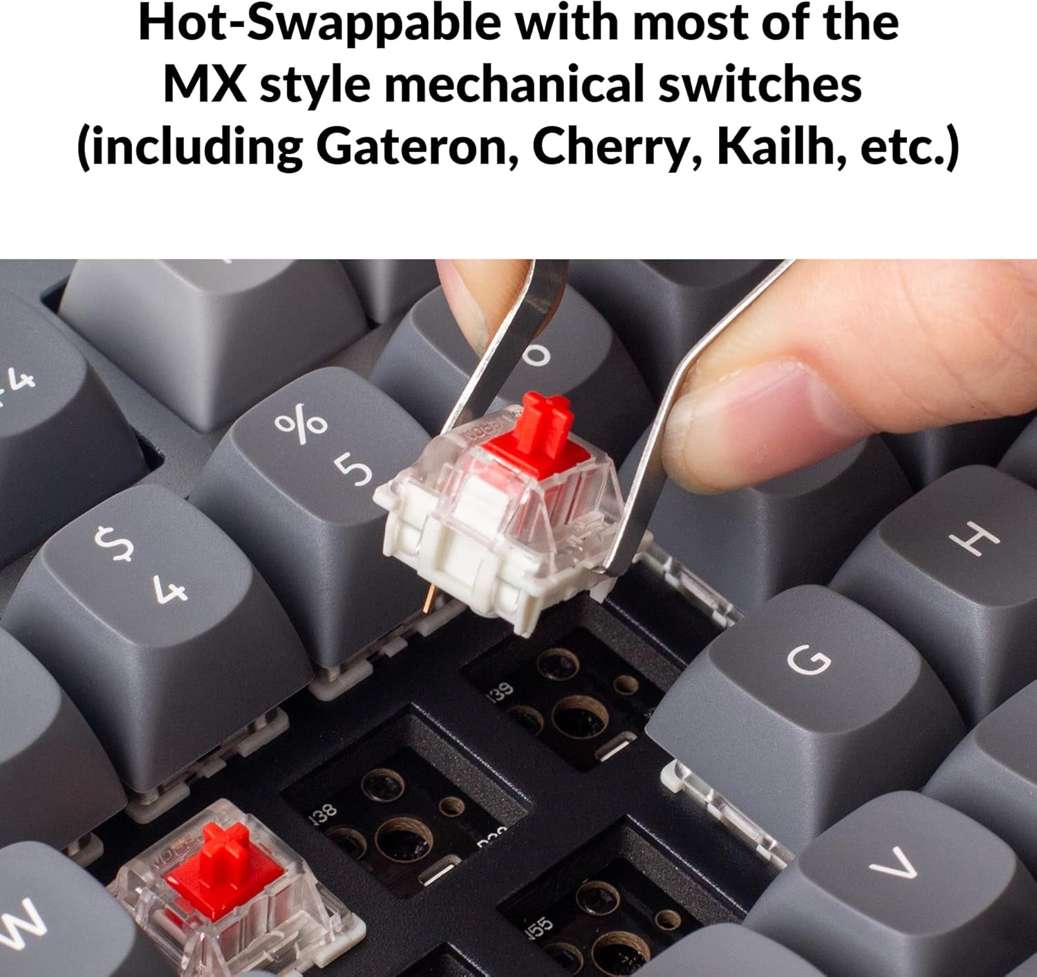 Q3 QMK/VIA Wired Custom Mechanical Keyboard, Full Aluminum Tenkeyless Layout 87 Keys, Programmable Macro with Hot-Swappable Gateron G Pro Red Switch, Compatible with Mac Windows Linux (Grey)