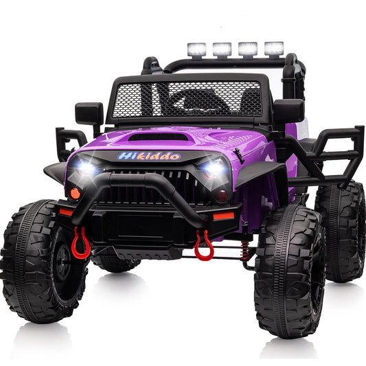 24V Kids Ride on Truck with Remote, 2-Seater Electric Ride on Car