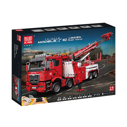 Technical Truck Toys APP&RC Motorized Fire Rescue Vehicle Car Model Building Blocks Bricks Kids Christmas Gifts