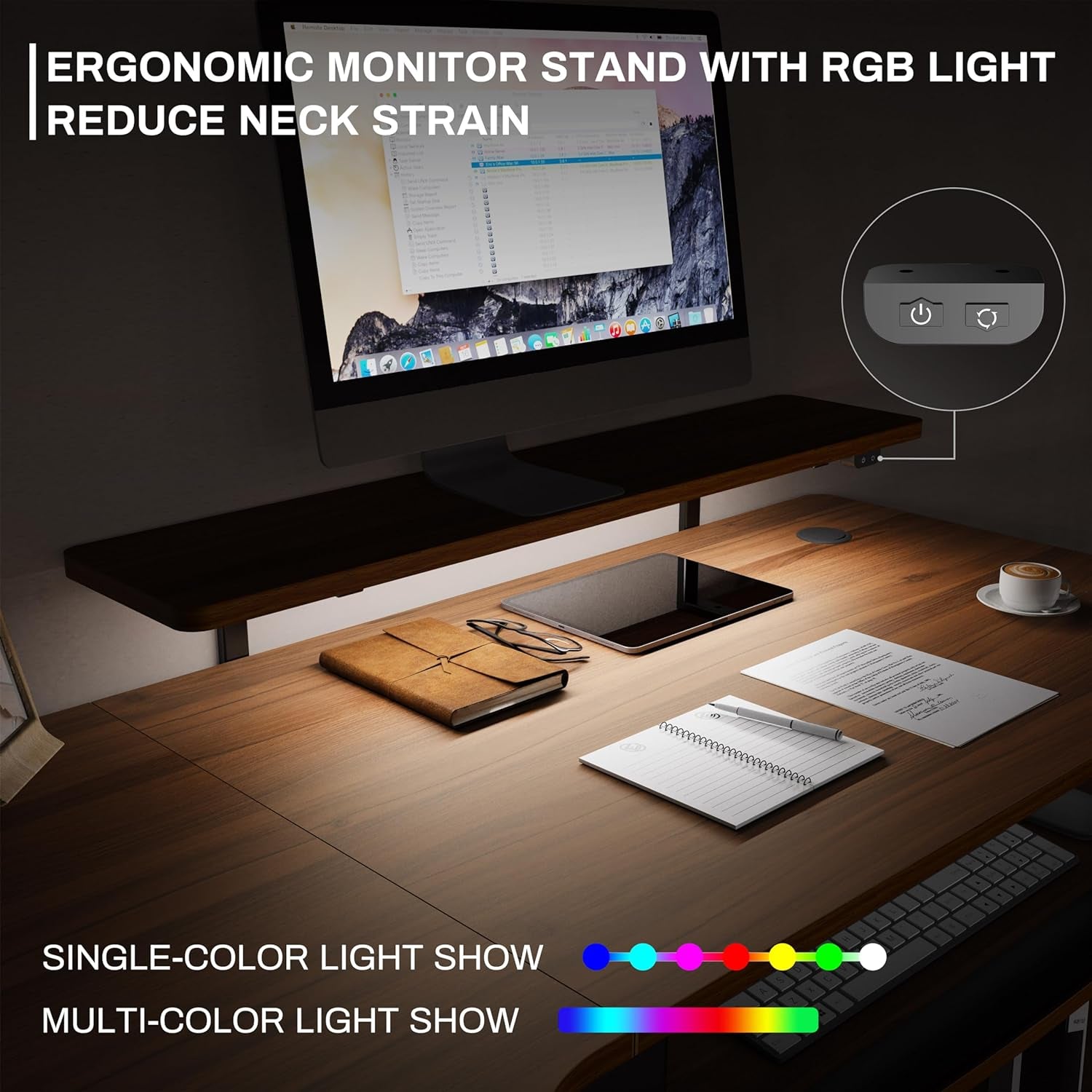 Standing Desk Electric Adjustable Height (61"X43") Computer Desk with Keyboard Tray Sit Stand Desk L Shaped Desk for Work/Home Office,Dual Motor,Memory Presets,2 Usb/Rgb,Walnut/Right