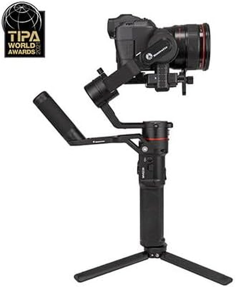 MVG220, Portable 3-Axis Professional Gimbal Stabiliser for Mirrorless and Reflex Cameras, Flexible, Holds up to 4.85 Lbs, Perfect for Photographers, Vloggers and Bloggers